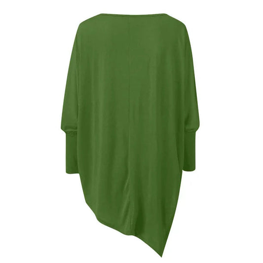 Adeline Women’s Casual Top with Long Sleeves and Classic O-Neck Design 1