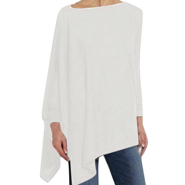 Adeline Women’s Casual Top with Long Sleeves and Classic O-Neck Design 7