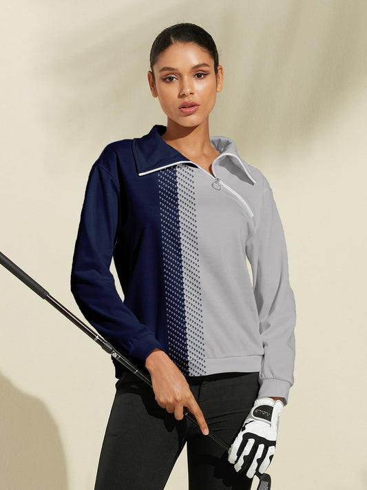 Caden Men's Zip Golf Sweatshirt | Moisture-Wicking, Wind-Resistant, Four-Way Stretch 1