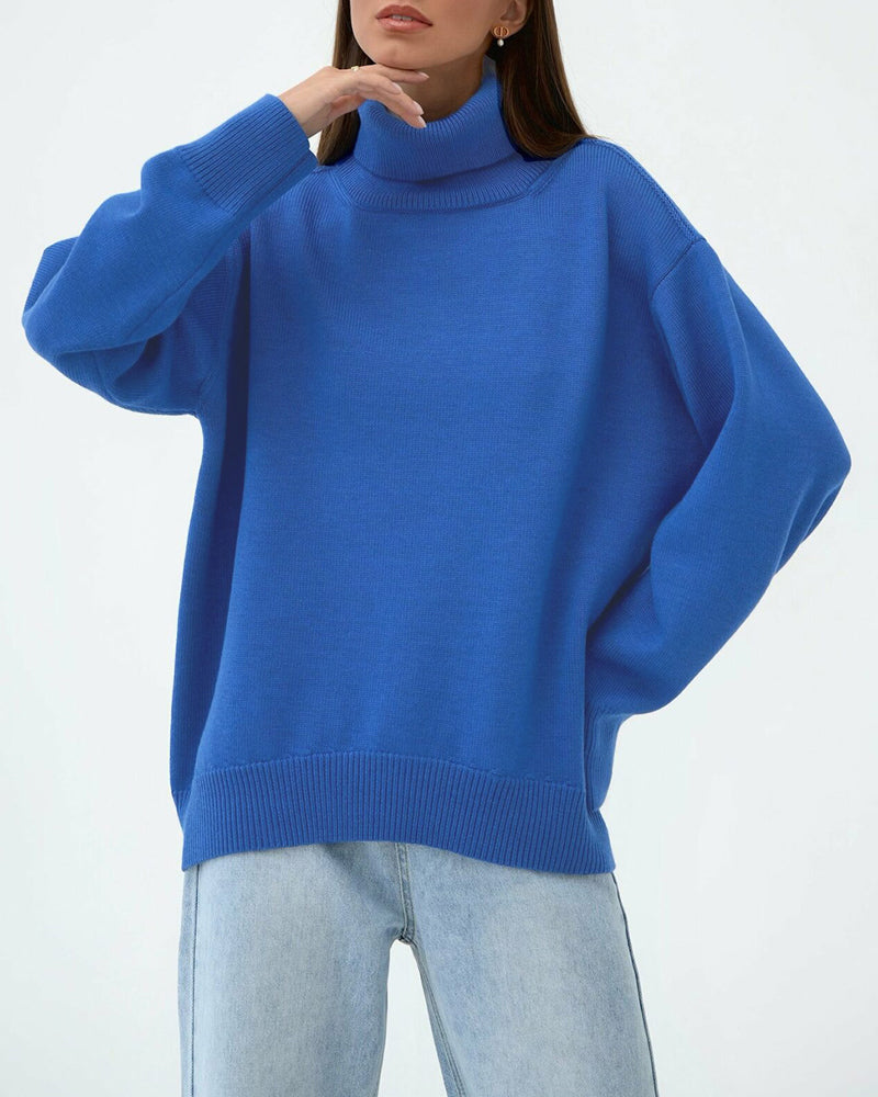 Clara Women’s Oversized Sweater with High Neck and Relaxed Fit for Casual Winter Style 9