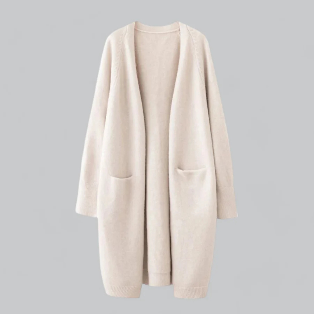 Dalia Women's Black Cardigan | Soft Knit, Open Front Design 3