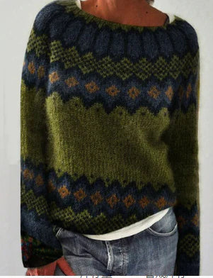 Daria Women's Sweater | Soft Knitted, Loose Fit, Casual Crew Neck 5