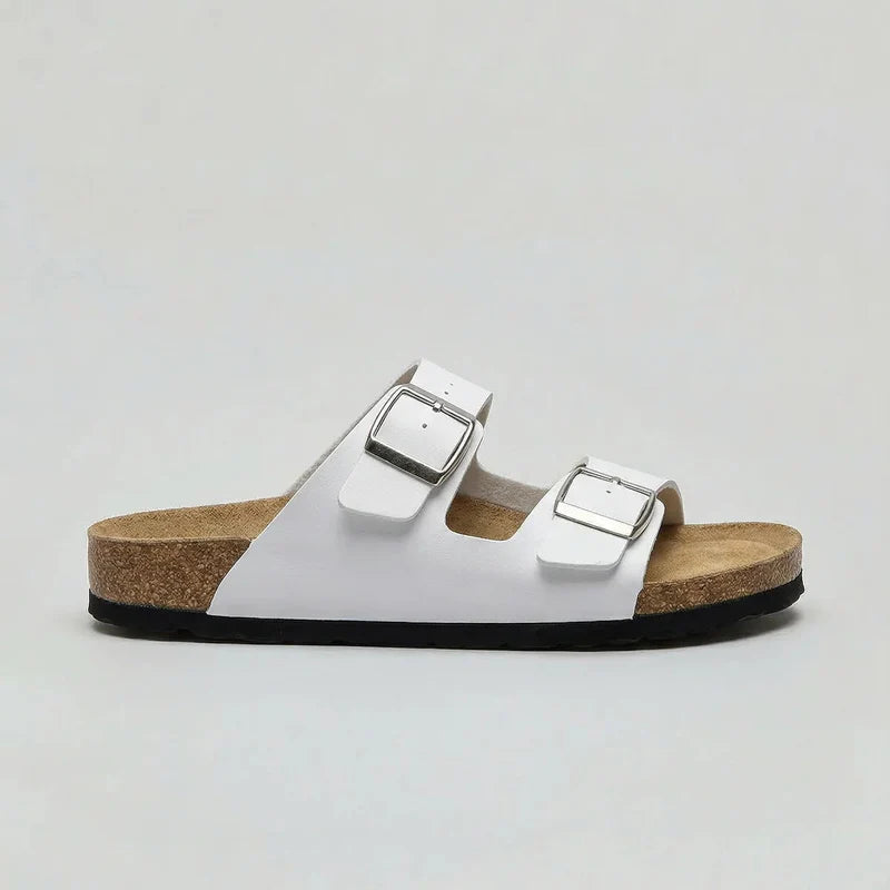 Duo Unisex Sandals with Double Adjustable Buckle Straps and Contoured Footbed 6