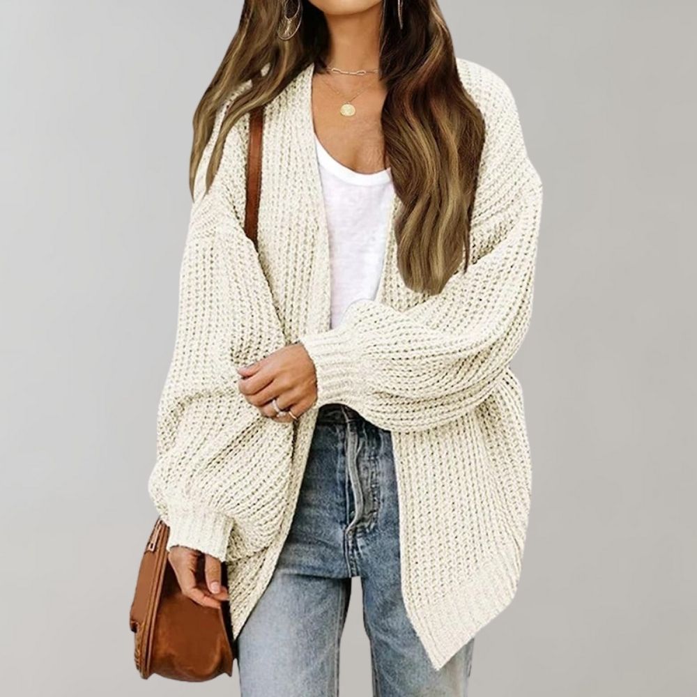 Elysia Women's Black Cardigan | Soft Knit, Open Front Design 4