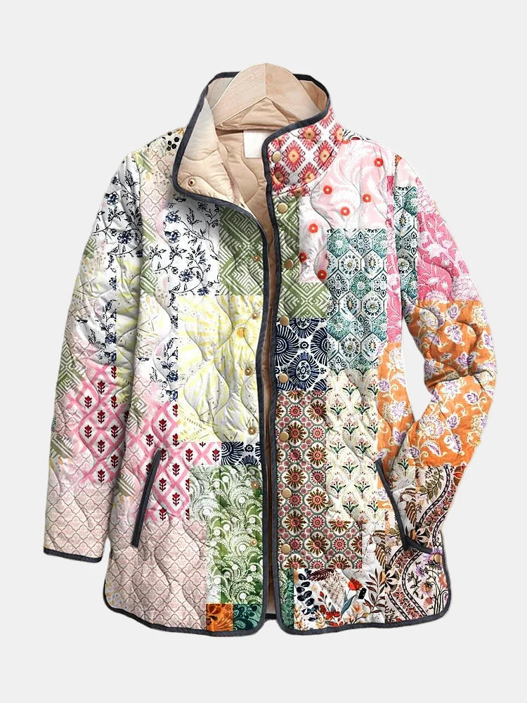 Evelyn Women's Quilted Jacket | Lightweight Floral Insulation, Casual Comfort 0