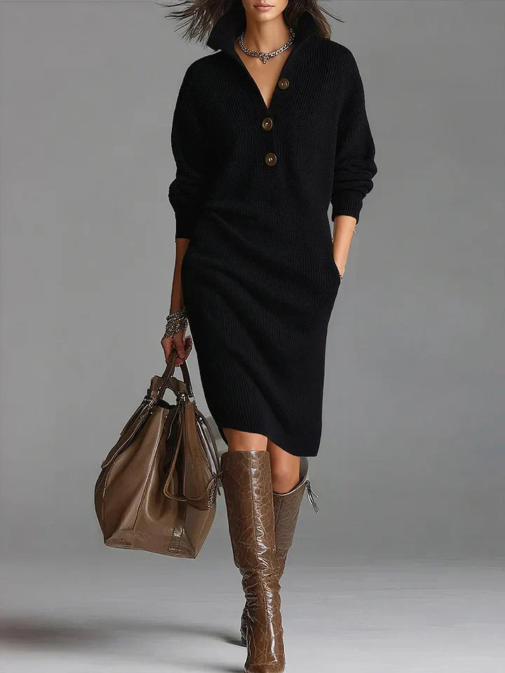 Fiona Women’s Sweater Dress with Plush Fabric and Flattering Silhouette 3