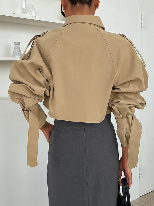 Isla Women's Short Trench Coat | Elegant Design, Feminine Silhouette 1