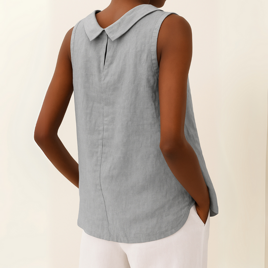 Mara Women's Going Out Tank Top | Rolled Collar, Summer Essential 1