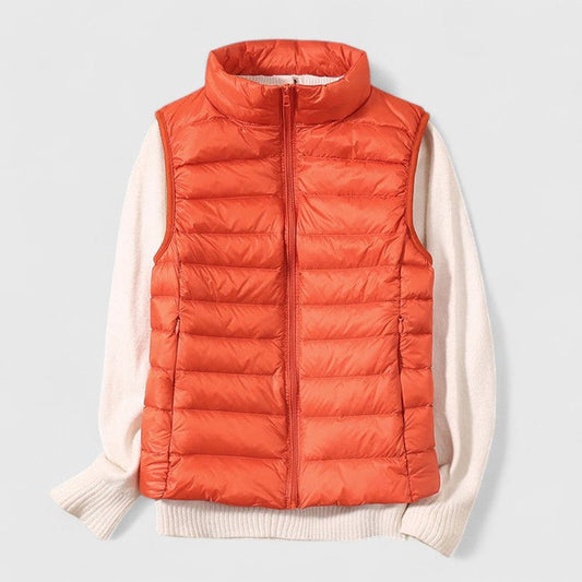 Mira Women's Black Vest | Lightweight Quilted Gilet, Casual Layering 1