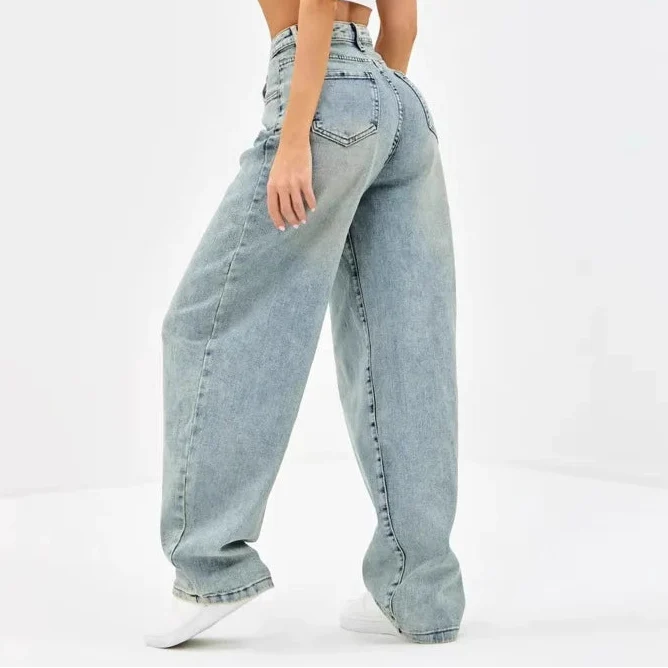 Willa Women’s Baggy Jeans with Relaxed Fit and Wide Leg Design 2