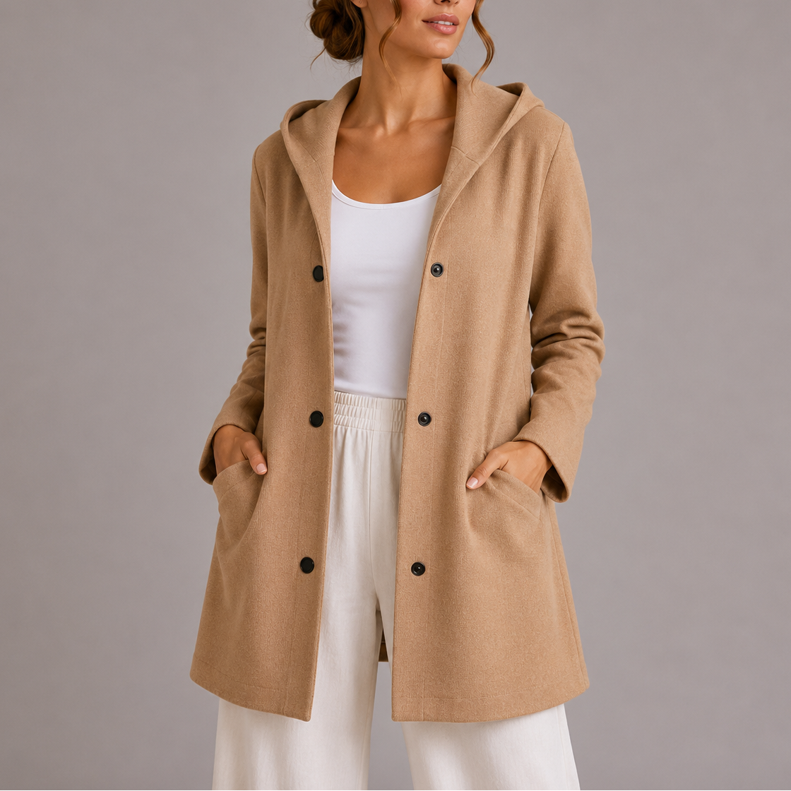 Willa Women's Cardigan | Hooded, Lightweight, Pocketed 7