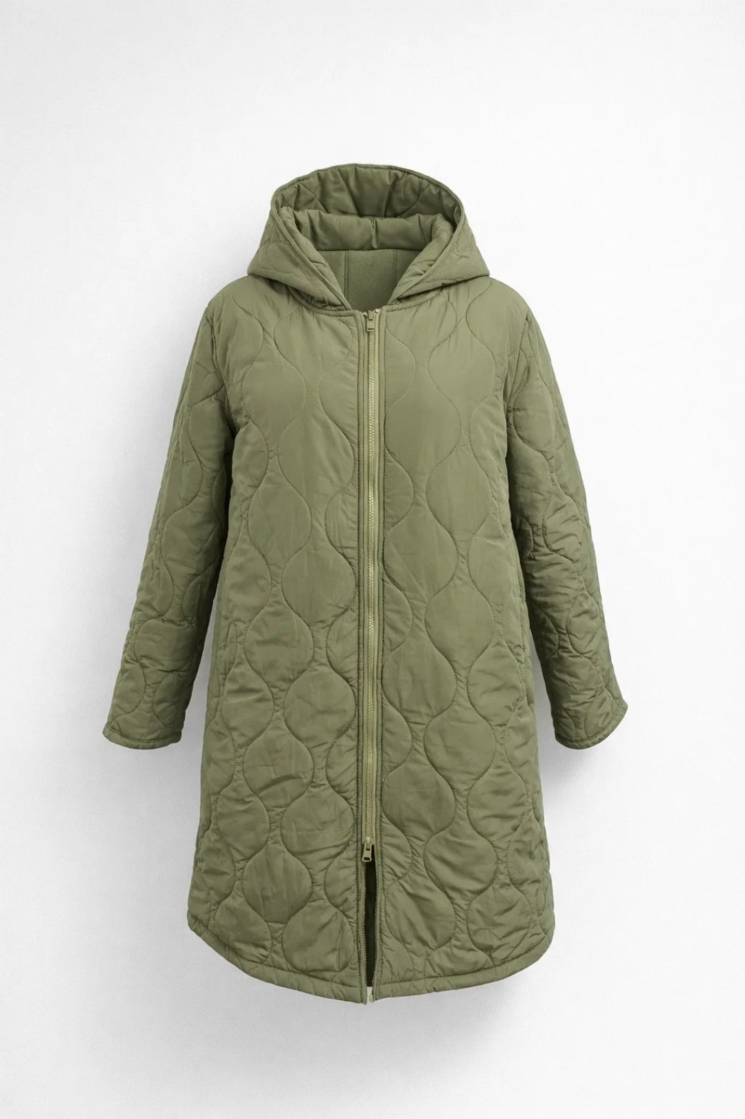 Willa Women's Coat | Quilted Hooded Knee-Length Outerwear 2