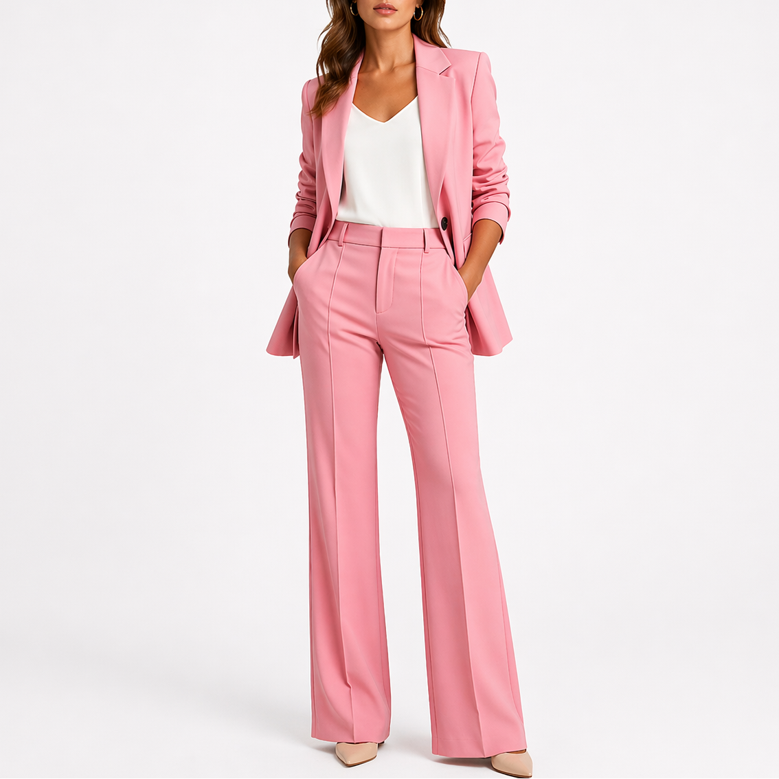 Willa Women’s Suit with Tailored Blazer and Straight-Leg Pants 3