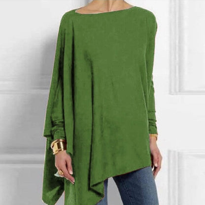 Adeline Women’s Casual Top with Long Sleeves and Classic O-Neck Design 4