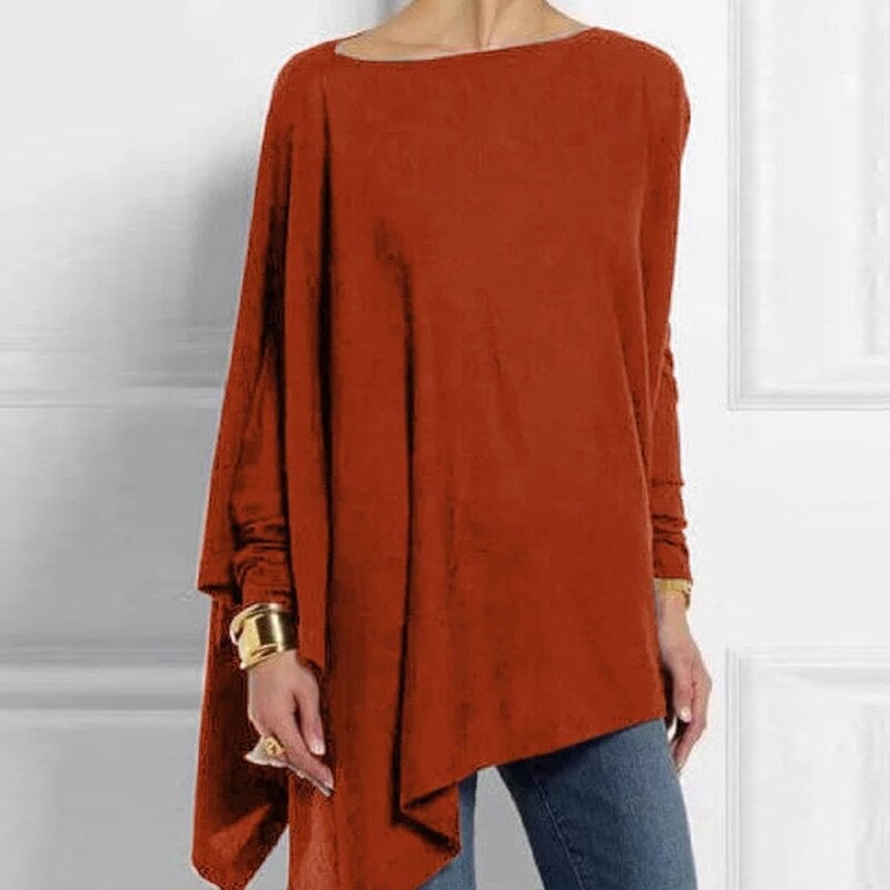 Adeline Women’s Casual Top with Long Sleeves and Classic O-Neck Design 5