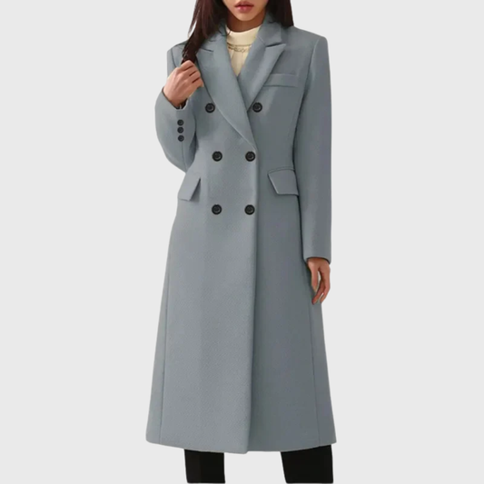 Alina Women's Wool Coat | Classic Tailored Fit, Warm Winter Essential 1