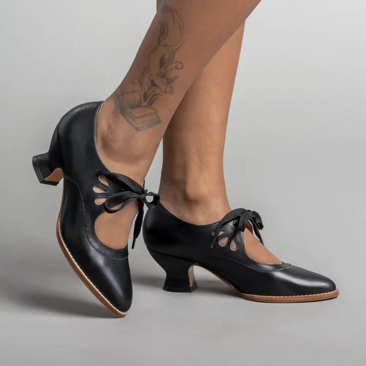 Amelia Women’s Heels with Ankle Strap and Mid-Height Design 0