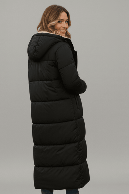 Amelia Women's Long Puffer Coat | Lightweight Insulated, Fleece Lined 3