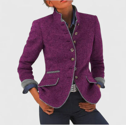 Ava Women's Black Cardigan | Button Placket, Elegant Office Wear 1