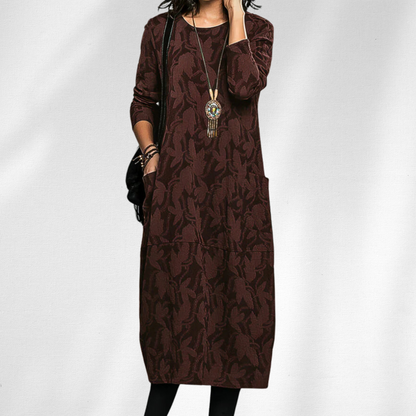 Aveline Women's Winter Dress | Elegant Crewneck, Cozy Fit 1