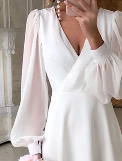 Bella Women’s Classic Wedding Dress with Long Sleeves and Flowing Silhouette 1