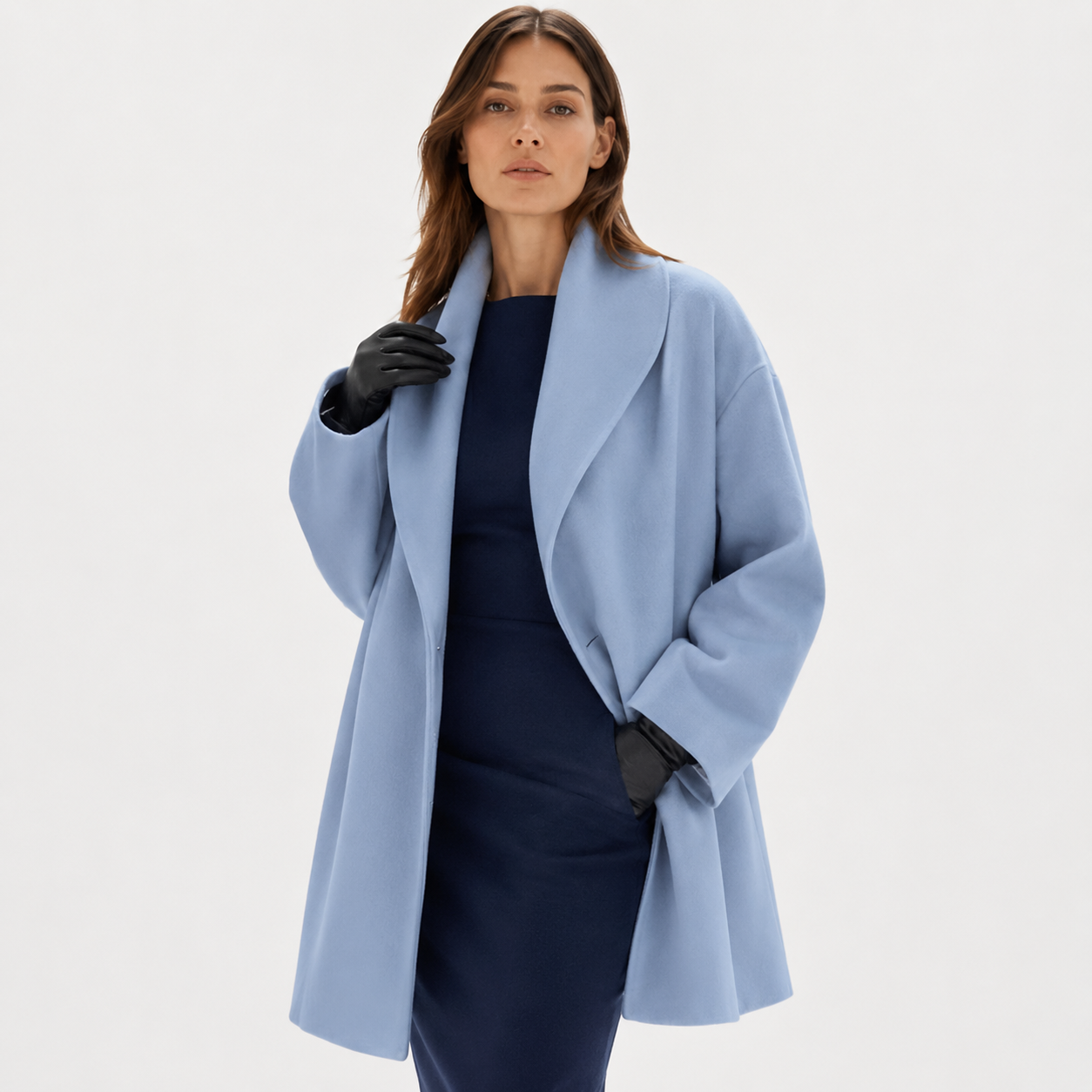 Bella Women's Winter Trench Coat | Polyester Blend, Relaxed Fit 1