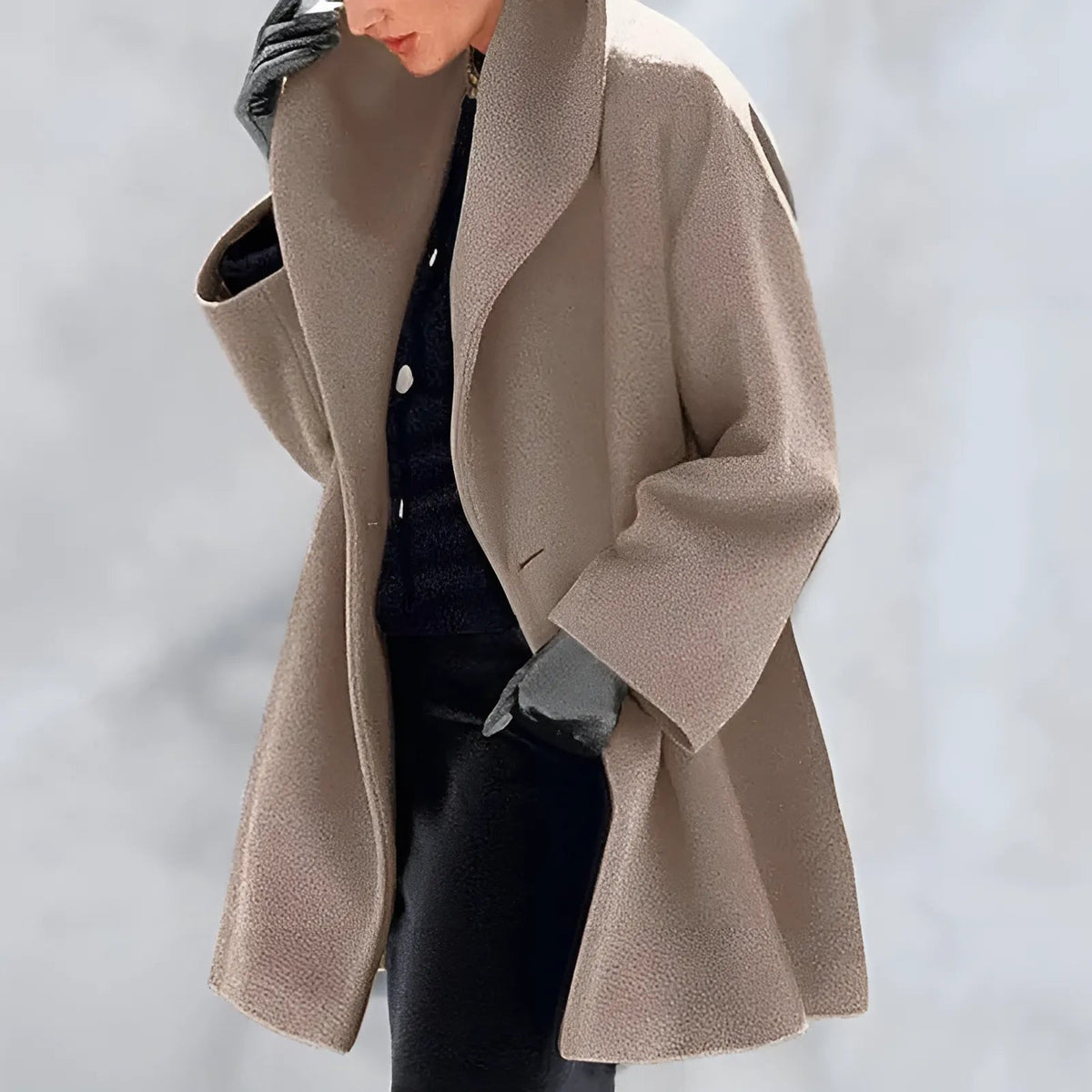Bella Women's Winter Trench Coat | Polyester Blend, Relaxed Fit 2