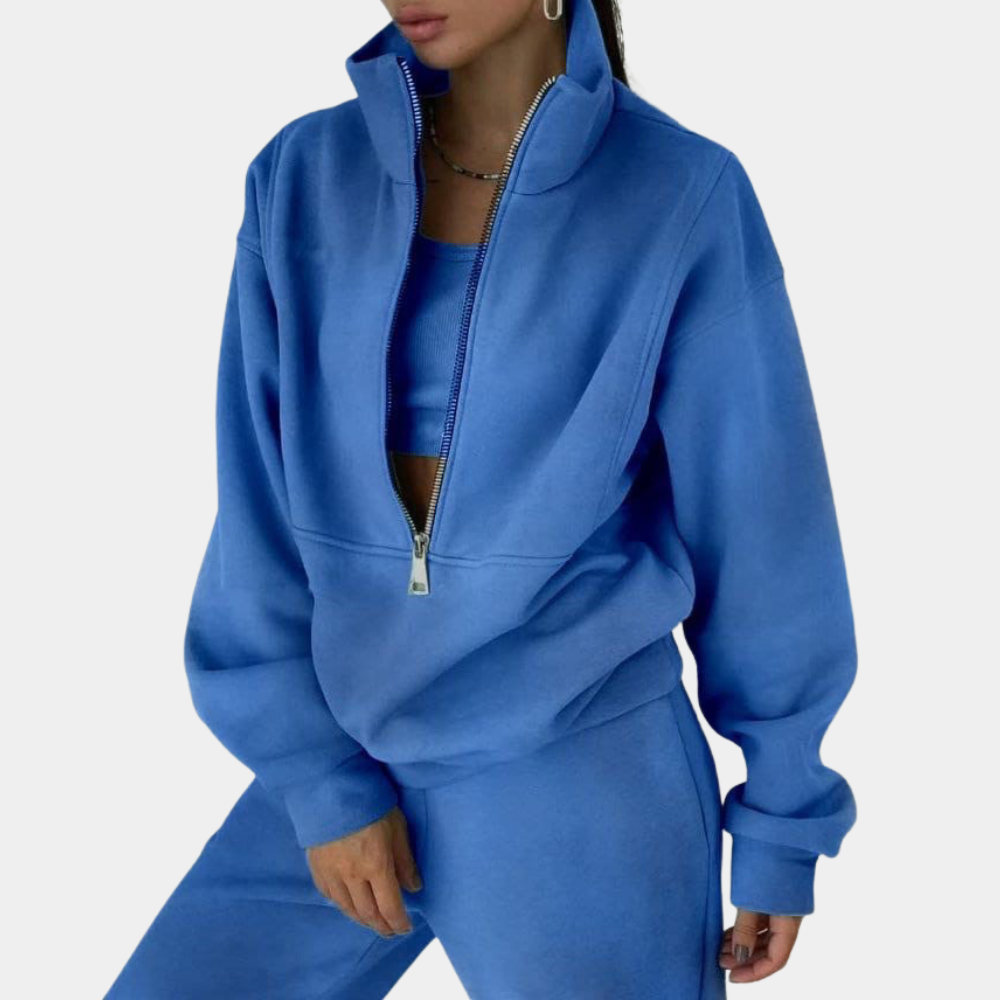 Breeze Women’s Jogging Set with Soft Breathable Sweatshirt and Matching Joggers 2
