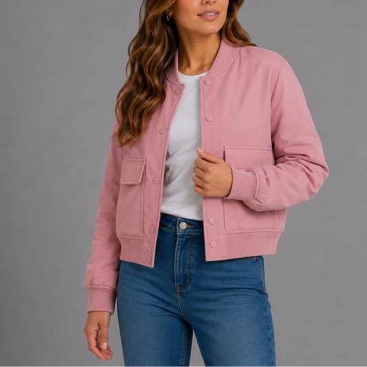 Brenna Women's Jacket | Lightweight Bomber with Relaxed Fit 1