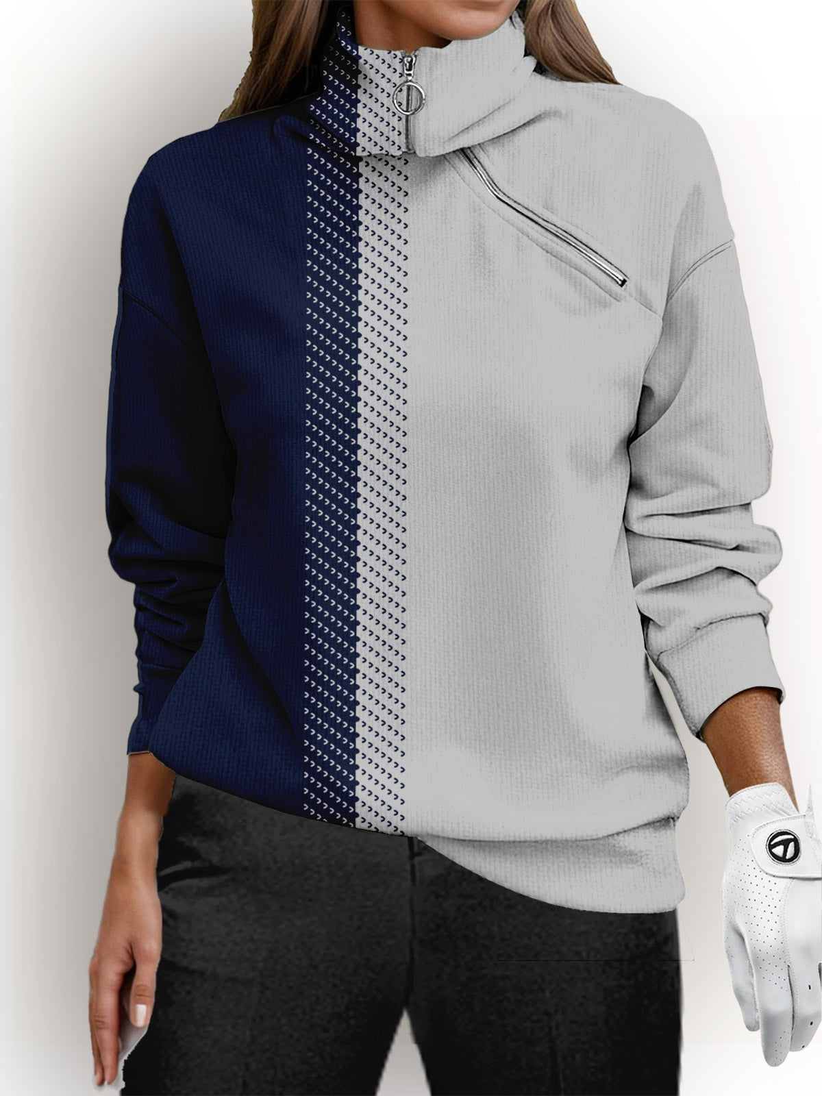 Caden Men's Zip Golf Sweatshirt | Moisture-Wicking, Wind-Resistant, Four-Way Stretch 0