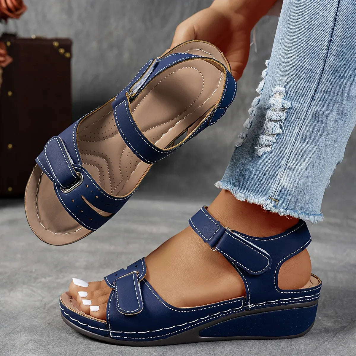 Candice Women’s Sandals with Ergonomic Sole and Vintage-Inspired Design 7