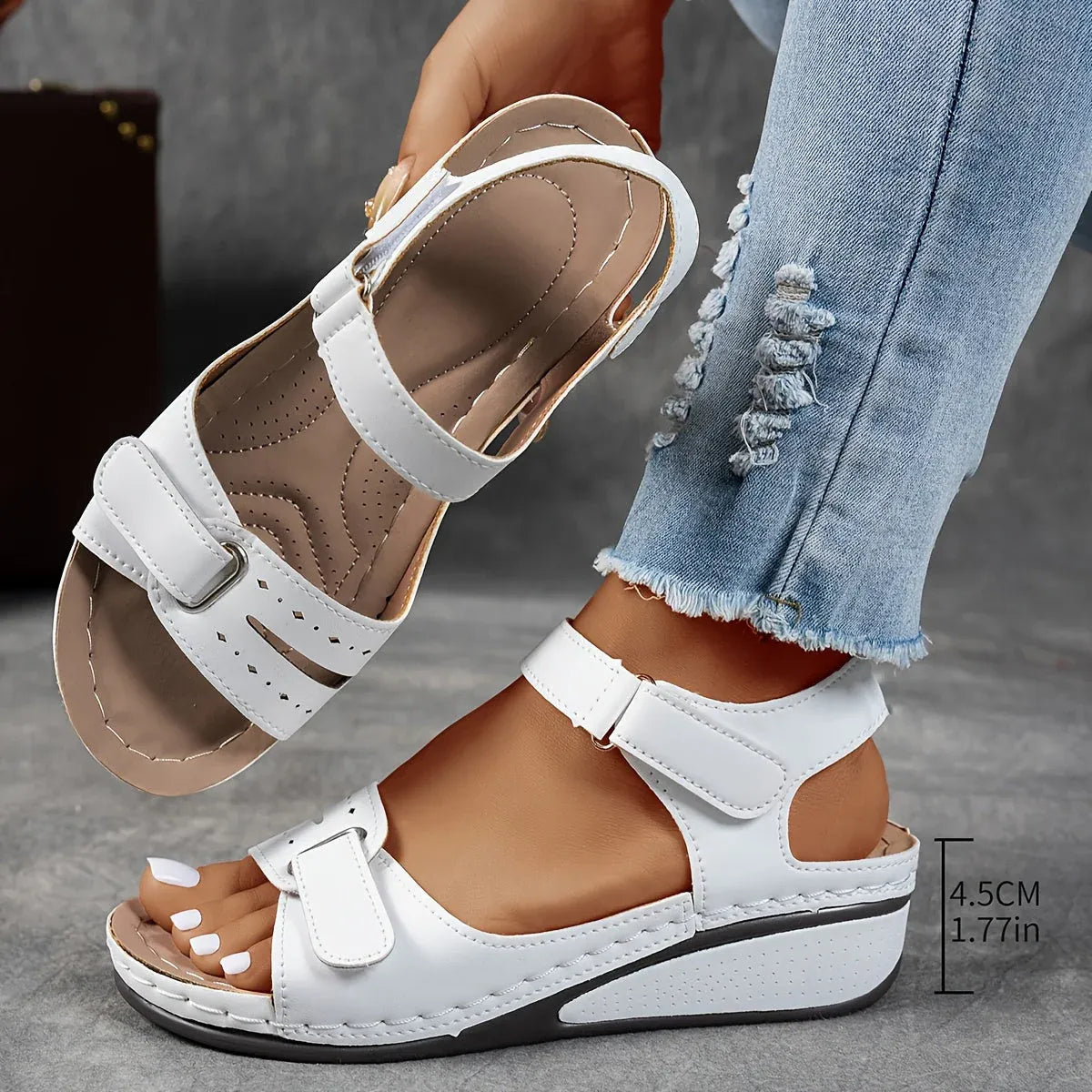 Candice Women’s Sandals with Ergonomic Sole and Vintage-Inspired Design 8