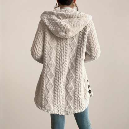 Carly Women's Loose Knit Cardigan | Soft Hooded Design for Casual Layering 2