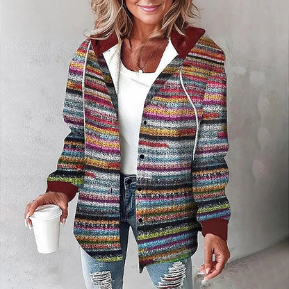 Carmen Women's Checkered Cardigan | Lined, Cozy Autumn Layer 5