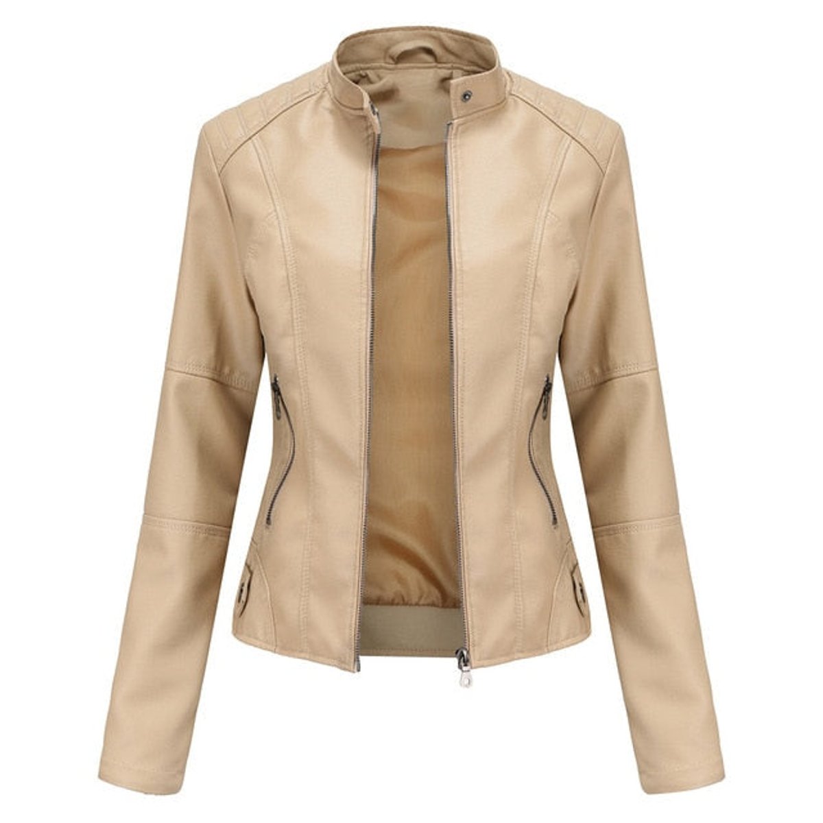 Catherine Women's Biker Jacket | Faux Leather, Tailored Fit 0
