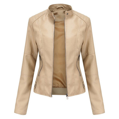 Catherine Women's Biker Jacket | Faux Leather, Tailored Fit 0