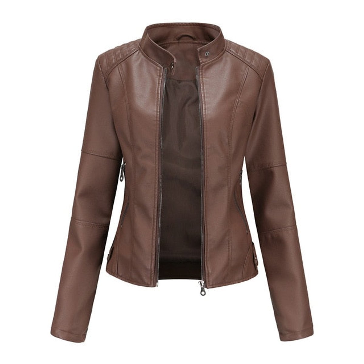 Catherine Women's Biker Jacket | Faux Leather, Tailored Fit 1