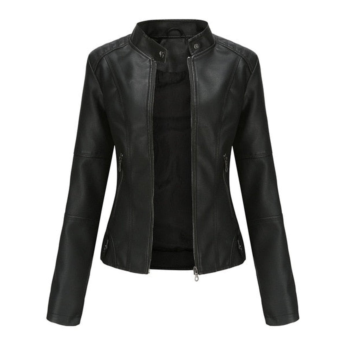Catherine Women's Biker Jacket | Faux Leather, Tailored Fit 2