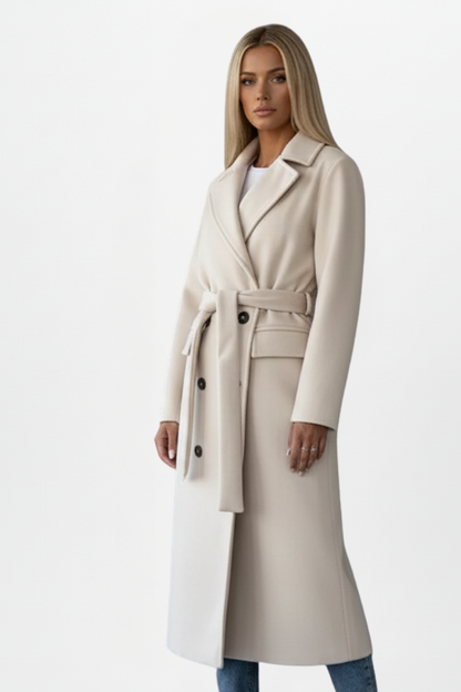 Charlotte Women’s Long Coat | Double Breasted, Wool-Blend 2