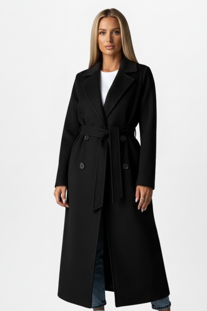 Charlotte Women’s Long Coat | Double Breasted, Wool-Blend 7