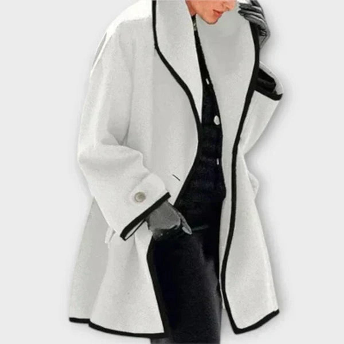 Clara Women's Coat | Elegant A-Line Design, Button Closure, Winter Ready 6