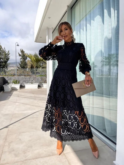 Clara Women’s Cocktail Dress with Elegant Silhouette and Long Sleeves 5