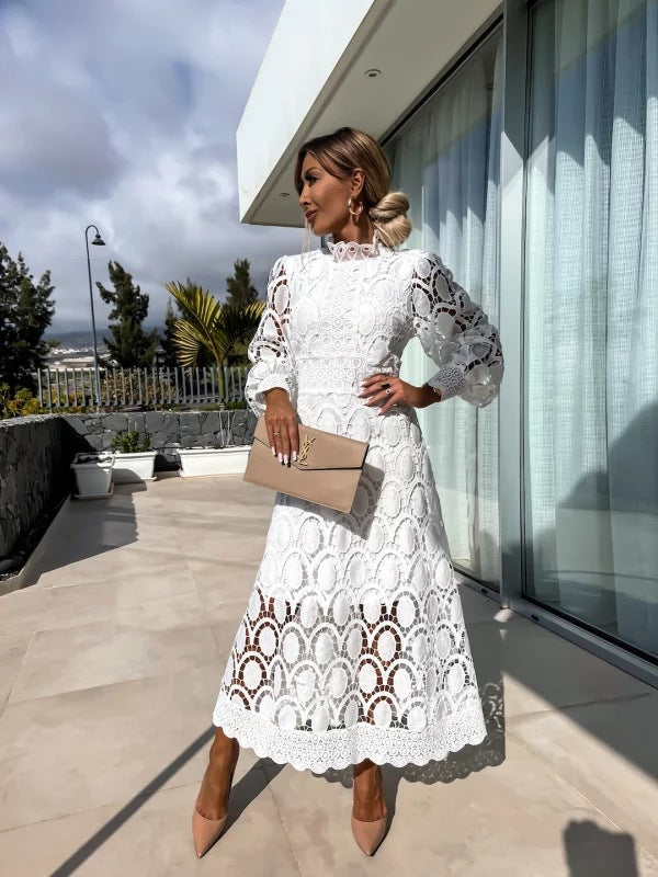 Clara Women’s Cocktail Dress with Elegant Silhouette and Long Sleeves 6