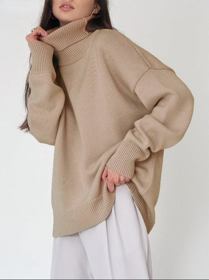 Clara Women’s Oversized Sweater with High Neck and Relaxed Fit for Casual Winter Style 7