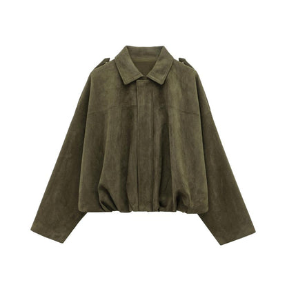 Cleo Women's Bomber Jacket | Oversized Cropped, Polyester 0