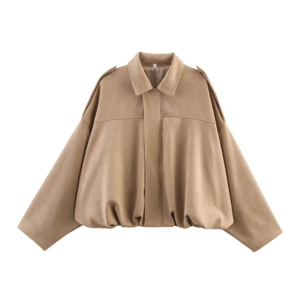 Cleo Women's Bomber Jacket | Oversized Cropped, Polyester 4