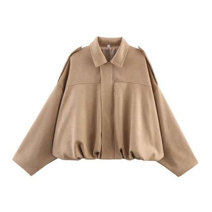 Cleo Women's Bomber Jacket | Oversized Cropped, Polyester 4