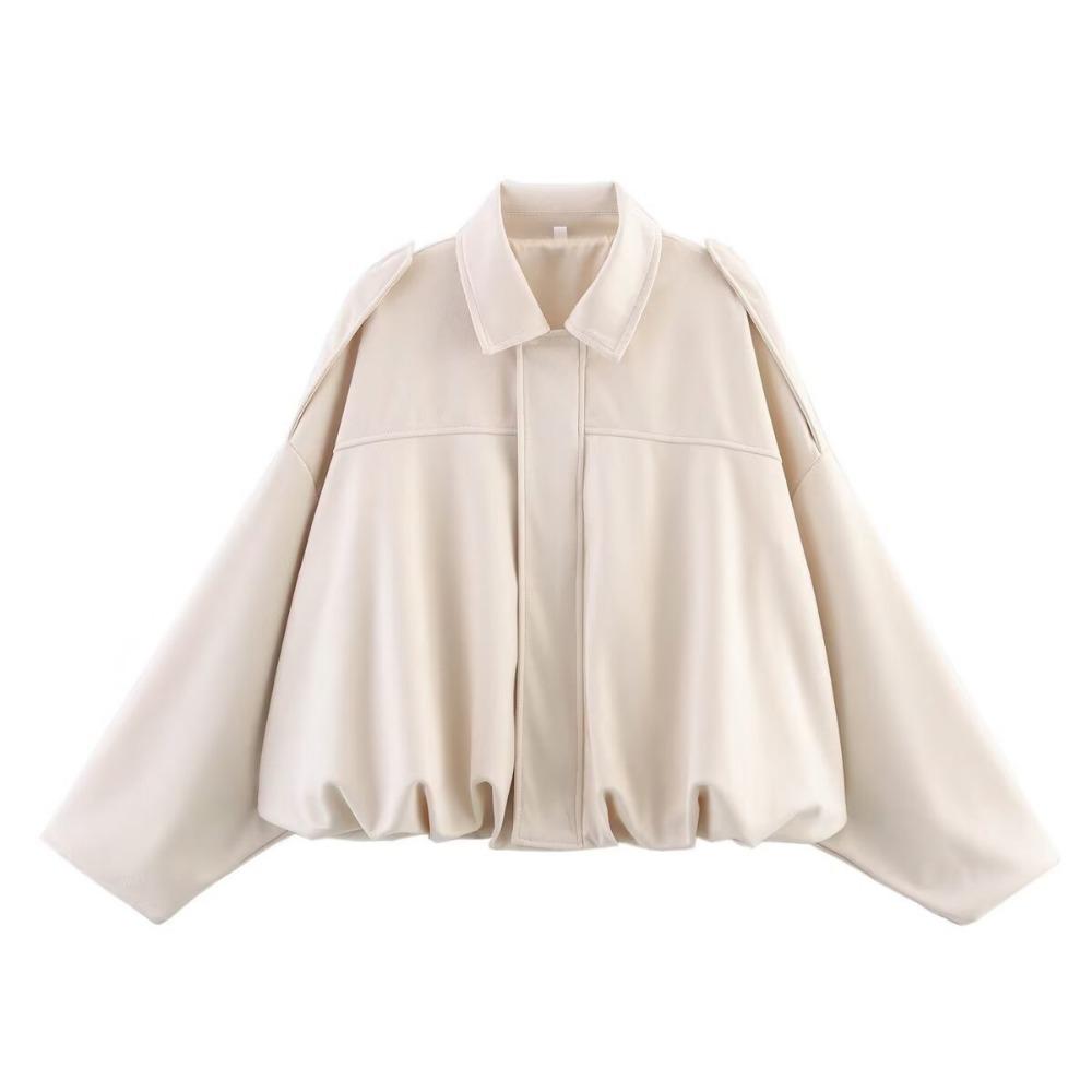 Cleo Women's Bomber Jacket | Oversized Cropped, Polyester 5