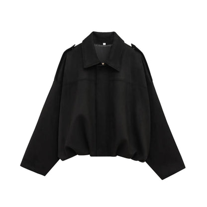 Cleo Women's Bomber Jacket | Oversized Cropped, Polyester 6