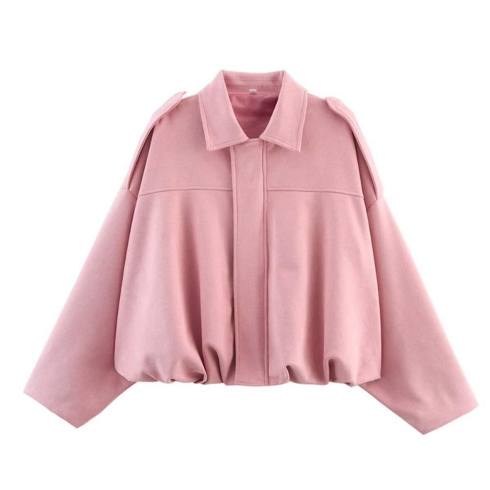 Cleo Women's Bomber Jacket | Oversized Cropped, Polyester 8